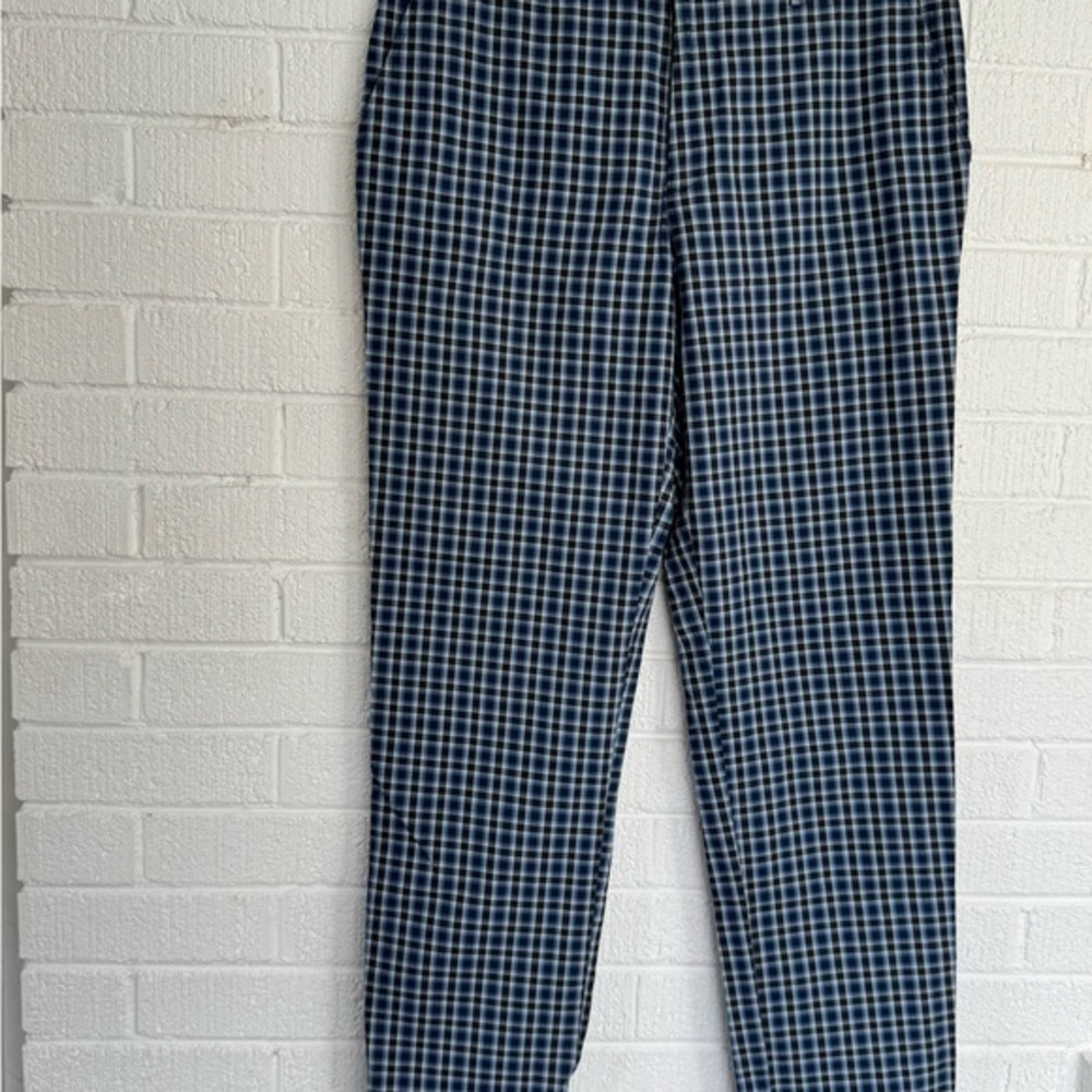 Etro Blue and White Chinos Tailored Fit